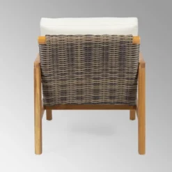 Nova 2pk Acacia Wood Club Chairs - Teak/Gray/Beige - Christopher Knight Home -FurniVerse Store GUEST 631936b6 99fd 49ab 8660 e7db4852efba