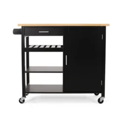 Westcliffe Contemporary Kitchen Cart With Wheels - Christopher Knight Home -FurniVerse Store GUEST 6386dffd 902a 4beb 9052 0385d5fadbe6