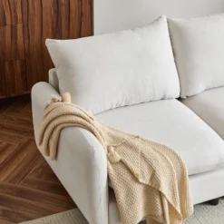 Christopher Knight Home Acker 3 Pieces Modern Upholstered Sectional Sofa Set, White -FurniVerse Store GUEST 66d82346 fe59 49f5 a037 7921e916b39a