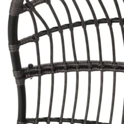 Richards Outdoor/Indoor Wicker Hanging Chair With 8 Foot Chain (No Stand) - Gray/Dark Gray - Christopher Knight Home -FurniVerse Store GUEST 68abd85a ae11 428a 9043 f316fcf56911