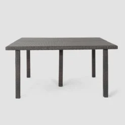 Chadney 9pc Wicker Dining Set - Brown/Cream - Christopher Knight Home -FurniVerse Store GUEST 68bd9b46 783a 4781 bad7 58ec390eae21