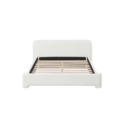 Christopher Knight Home Samson Modern Boucle Upholstered Wood Platform Bed With Headboard, White 12 Christopher Knight Home Samson Modern Boucle Upholstered Wood Platform Bed With Headboard, White -FurniVerse Store GUEST 6a38aa45 04bc 4b28 bcf6 848211d5b774