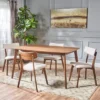 5pc Alma Mid Century Wood Dining Set - Christopher Knight Home