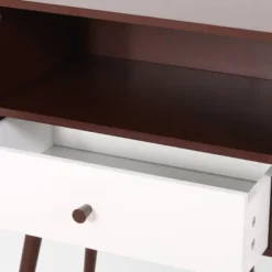 Burnett Mid Century Modern Side Table Brown - Christopher Knight Home -FurniVerse Store GUEST 6ba7d41a 73c3 4ea6 9dd5 efaeafba51a2