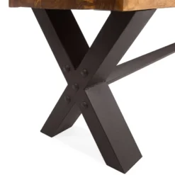 Christopher Knight Home 2pc Sunny Outdoor Acacia And Iron Dining Bench Teak/Rustic Metal -FurniVerse Store GUEST 6c3ecdff 212c 46a1 850b 3a5798155f43