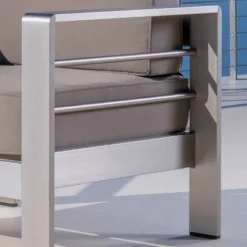 Cape Coral 2pk Aluminum Patio Club Chair - Khaki - Christopher Knight Home -FurniVerse Store GUEST 6c42c436 cc6f 42df 89a9 7903505b1470