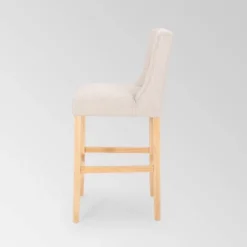 Set Of 2 Lansglen Button Tufted Wingback Barstools - Christopher Knight Home -FurniVerse Store GUEST 6e8f3d0b 4cba 4036 81a1 456b2eb9209c