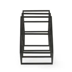 Mcclellan Modern Industrial 7 Bottle Tabletop Wine Rack Black - Christopher Knight Home -FurniVerse Store GUEST 6edf5f60 179c 4d1d 984f be3b19049415