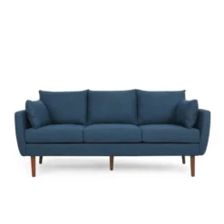 Feichko Contemporary Fabric Pillow Back 3 Seater Sofa - Christopher Knight Home -FurniVerse Store GUEST 6f564857 88e8 4ae8 8d6b 467002805691