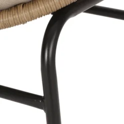 3pc Aldrich Outdoor Wicker & Acacia Wood Bistro Set With Cushions Light Brown - Christopher Knight Home