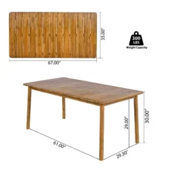 Christopher Knight Home Chase 7 Piece Outdoor Rope Weave Acacia Wood Dining Set With Cushions -FurniVerse Store GUEST 70474620 4c2c 408c a721 6c37d870be7d 1