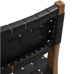 Christopher Knight Home Cassius Woven Faux Leather Rubberwood Dining Chair (Set Of 2) -FurniVerse Store GUEST 70930dd7 1416 4406 a179 e4615ba8e29b