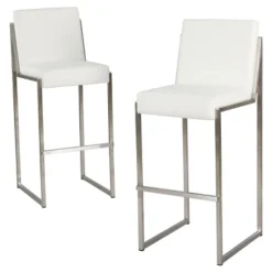 Set Of 2 29.50" Vasilus Bonded Leather Barstool - Christopher Knight Home 9 Set Of 2 29.50" Vasilus Bonded Leather Barstool - Christopher Knight Home -FurniVerse Store GUEST 715c1db2 5b99 4ea4 b790 d0c9a4baa487