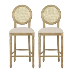2pc Epworth French Country Wooden Barstools With Upholstered Seating - Christopher Knight Home 8 2pc Epworth French Country Wooden Barstools With Upholstered Seating - Christopher Knight Home -FurniVerse Store GUEST 719e2a65 fa4d 4397 aa88 d0ba93cc6959