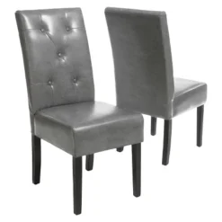 Taylor Bonded Leather Dining Chair Set 2ct - Christopher Knight Home -FurniVerse Store GUEST 72c7ff18 5427 43bd b6db 43a972b403fb