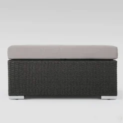 Santa Rosa 8pc Wicker Sectional Sofa Set - Gray/Silver - Christopher Knight Home -FurniVerse Store GUEST 737a0361 d67d 4211 bea0 b9f9eec66fab