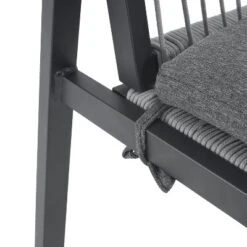 Christopher Knight Home Brooks 7 Pcs Outdoor Aluminum And Wood Dining Set With Woven Rope, Gray/Black/Silver -FurniVerse Store GUEST 739e2294 19e1 4d2d 86d1 28da178402b1