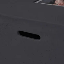 Cape Coral 3pc Aluminum And Rectangular MGO Fire Table Set - Gray - Christopher Knight Home -FurniVerse Store GUEST 7404b8ed 1e2e 47ac b8a7 208022dba758