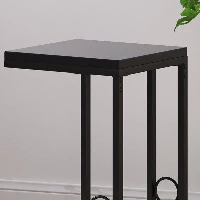 Set Of 2 Bader Modern C-Shaped Side Table Black - Christopher Knight Home 5 Set Of 2 Bader Modern C-Shaped Side Table Black - Christopher Knight Home - Image 5