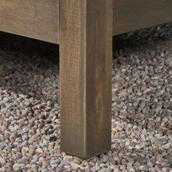 Thasos 10pc Acacia U-Shaped Farmhouse Sectional Sofa Set With Fire Pit - Gray/White/Dark Gray - Christopher Knight Home -FurniVerse Store GUEST 75d9ec38 e0fa 40d7 a742 2f378e40b3a8