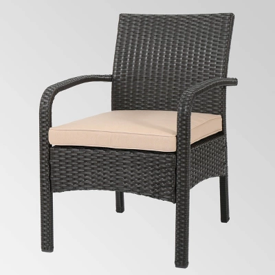 Cordoba 6pc Wicker Conversation Set - Brown/Tan - Christopher Knight Home 5 Cordoba 6pc Wicker Conversation Set - Brown/Tan - Christopher Knight Home - Image 5