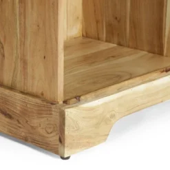 Laymon Modern Industrial Handcrafted Acacia Wood Live Edge Cabinet With Sliding Door Natural/Black - Christopher Knight Home -FurniVerse Store GUEST 76a82354 e0d5 4f18 96b8 64d0ad3137cb