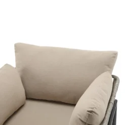 Christopher Knight Home Alma 36" Outdoor Rattan Weave Iron Club Chair With Plush Cushions (Set Of 2) -FurniVerse Store GUEST 76e4a80d c7d8 454d a804 ea56295017ec