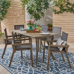 O'Shanter 7pc Acacia Dining Set - Christopher Knight Home -FurniVerse Store GUEST 77831d5a 913e 46b7 8204 aa8f2e018e70