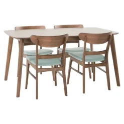5pc Idalia Mid-Century Modern Dining Set - Christopher Knight Home -FurniVerse Store GUEST 7ae0d9a2 7a16 4141 844a a30a7ab2ac4e