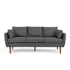 Feichko Contemporary Fabric Pillow Back 3 Seater Sofa - Christopher Knight Home -FurniVerse Store GUEST 7b46eb55 34c1 4128 97e2 ab597049ffd7