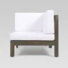 Brava 4pc Wood Patio Chat Set W/ Cushions - White - Christopher Knight Home