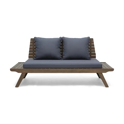 Christopher Knight Home Sedona Outdoor Acacia Wood Loveseat With Cushions 9 Christopher Knight Home Sedona Outdoor Acacia Wood Loveseat With Cushions - Image 9