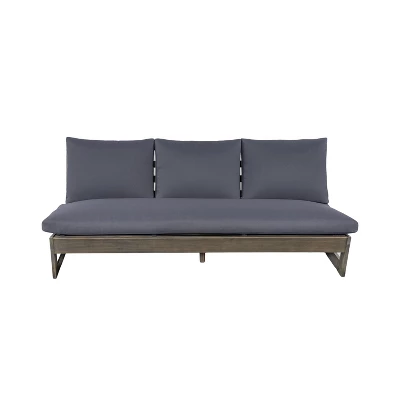 Christopher Knight Home Mistvale 67" Modern Acacia Wood Outdoor Sofa With Cushions 1 Christopher Knight Home Mistvale 67" Modern Acacia Wood Outdoor Sofa With Cushions