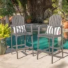 Christopher Knight Home Malibu Outdoor Acacia Wood 29.5 Inch Adirondack Barstools (Set Of 2)