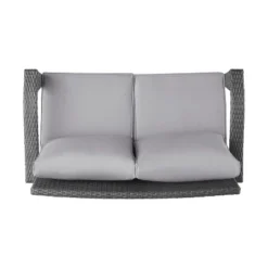 Christopher Knight Home Honolulu 48" Outdoor Wicker Loveseat With Cushions, Gray/Light Gray 12 Christopher Knight Home Honolulu 48" Outdoor Wicker Loveseat With Cushions, Gray/Light Gray -FurniVerse Store GUEST 7e21813a b023 4736 987e 83cdab89858d