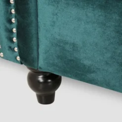 Bowie Modern Glam Velvet Sofa Teal - Christopher Knight Home -FurniVerse Store GUEST 7e7454d5 8e03 433d b29b 3dafed8a5ee3