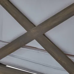 Thasos 10pc Acacia U-Shaped Farmhouse Sectional Sofa Set With Fire Pit - Gray/White/Dark Gray - Christopher Knight Home -FurniVerse Store GUEST 7ea7b661 c188 49cb bd19 84870bb46bb9