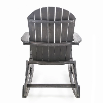 Christopher Knight Home Cartagena Outdoor Acacia Wood Adirondack Rocking Chair 5 Christopher Knight Home Cartagena Outdoor Acacia Wood Adirondack Rocking Chair - Image 5