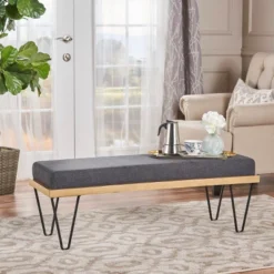 Elisha Industrial Modern Bench - Christopher Knight Home