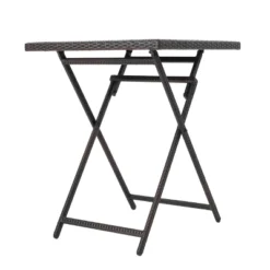 Margarita Square Wicker Bar Table Brown - Christopher Knight Home: Weather-Resistant, Iron Frame Patio Dining -FurniVerse Store GUEST 7faa1d79 edb6 4d33 a555 4c610cc67d48