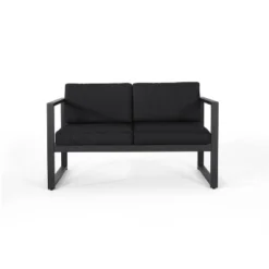 Christopher Knight Home Camiguin Outdoor Aluminum 4 Seater Chat Set With Fire Pit -FurniVerse Store GUEST 807164cd baab 448f 88db 29518cf77bb9 1