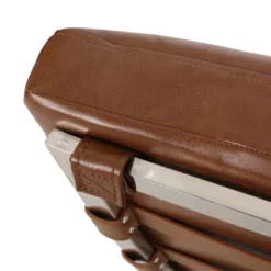 Pearsall Modern Channel Stitch Chaise Lounge Cognac Brown/Silver - Christopher Knight Home 8 Pearsall Modern Channel Stitch Chaise Lounge Cognac Brown/Silver - Christopher Knight Home -FurniVerse Store GUEST 8073ee6f 77bb 460b b4be b438c6e71570