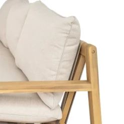 Christopher Knight Home Fabia 75" Rustic Patio Upholstered 3-Seater Loveseat With Rope Weave Open Back -FurniVerse Store GUEST 80d9966a 5ce4 496a 82cf a2e6130b9a6d