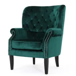 Tomlin New Velvet Club Chair - Christopher Knight Home -FurniVerse Store GUEST 810975c2 2d65 4ee7 a474 66ee629e3b64