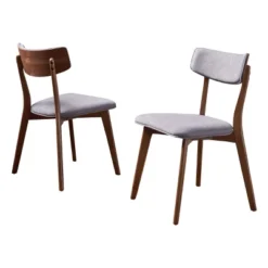 Set Of 2 Chazz Mid-Century Dining Chair - Christopher Knight Home -FurniVerse Store GUEST 81ebc1ba b803 4d0a bc85 67a2774a8a71