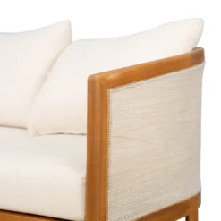 Christopher Knight Home Elrane Mid-Century Modern Patio 3-Seater Acacia Wood Sofa With Thick Cushions -FurniVerse Store GUEST 82ce41d5 d397 4898 b886 ba080aea4d8a