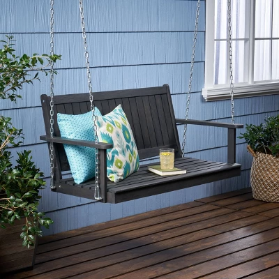 Tambora Acacia Wood Patio Porch Swing - Christopher Knight Home 1 Tambora Acacia Wood Patio Porch Swing - Christopher Knight Home