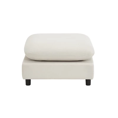 Christopher Knight Home Acker 4 Pieces Modern L Shape Upholstered Sectional Sofa Set, White 6 Christopher Knight Home Acker 4 Pieces Modern L Shape Upholstered Sectional Sofa Set, White - Image 6