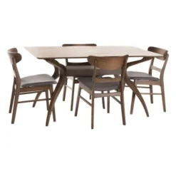 5pc 60" Idalia Mid-Century Modern Dining Set - Christopher Knight Home 10 5pc 60" Idalia Mid-Century Modern Dining Set - Christopher Knight Home -FurniVerse Store GUEST 85bdb456 59e0 4b76 abce 93540e929c65