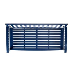 Christopher Knight Home Loja 48" Outdoor Acacia Wood Slatted Bench, Navy Blue -FurniVerse Store GUEST 860846e9 c6c6 42fe 9486 73862a2559cd